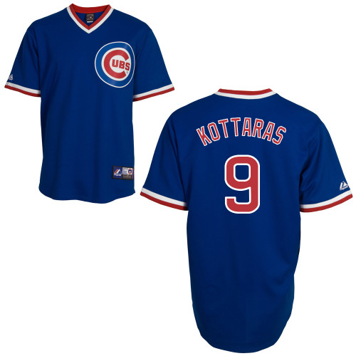 George Kottaras #9 Youth Baseball Jersey-Chicago Cubs Authentic Alternate 2 Blue MLB Jersey